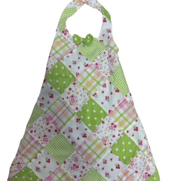 Iris & Ivy Patchwork Floral Sundress Little Girls Sz 4 Halter Top Easter Spring - Picture 1 of 7